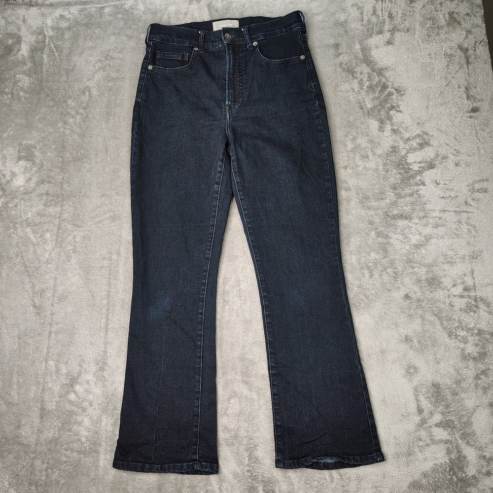 Everlane Jeans Womens 27 Blue Slim Bootcut Dark Wash High Rise Preppy Denim‎